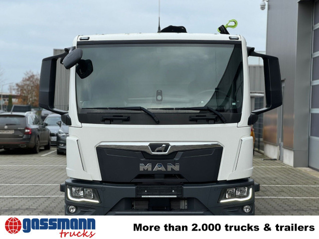 MAN TGL 12.190 4x2 BL mit Kran Hiab Hiduo 072DS-4 - Sal/ Açık kasa kamyon, Vinçli kamyon: fotoğraf 2 MAN TGL 12.190 4x2 BL mit Kran Hiab Hiduo 072DS-4 - Sal/ Açık kasa kamyon, Vinçli kamyon: fotoğraf 2