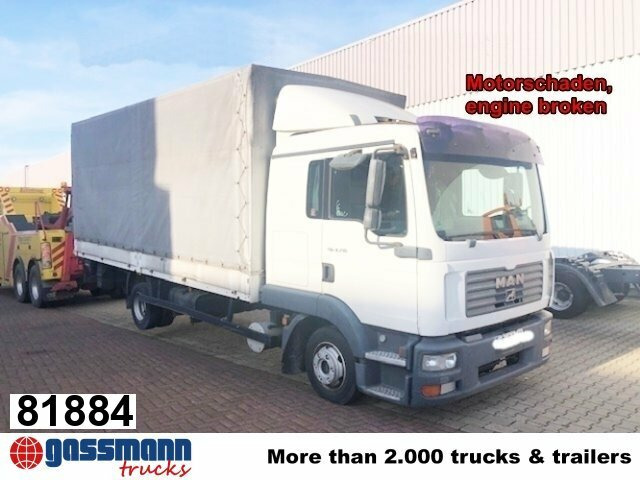 MAN TGL 8.210 BL 4x2 mit LBW, Motorschaden! - Sal/ Açık kasa kamyon: fotoğraf 1 MAN TGL 8.210 BL 4x2 mit LBW, Motorschaden! - Sal/ Açık kasa kamyon: fotoğraf 1