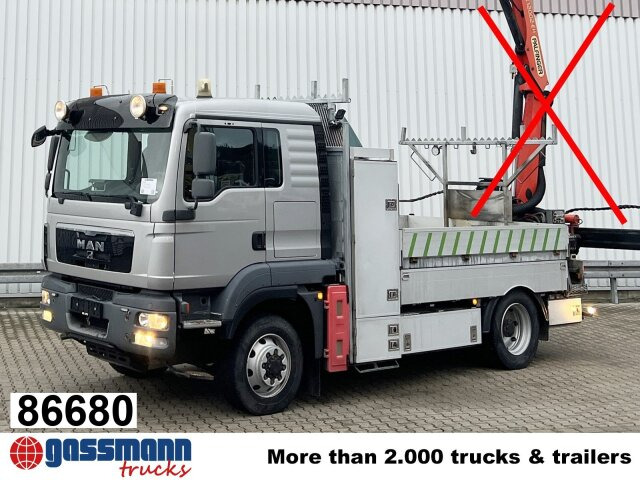 MAN TGM 13/15.290 4X4 BL, Seilwinde - Sal/ Açık kasa kamyon: fotoğraf 1 MAN TGM 13/15.290 4X4 BL, Seilwinde - Sal/ Açık kasa kamyon: fotoğraf 1