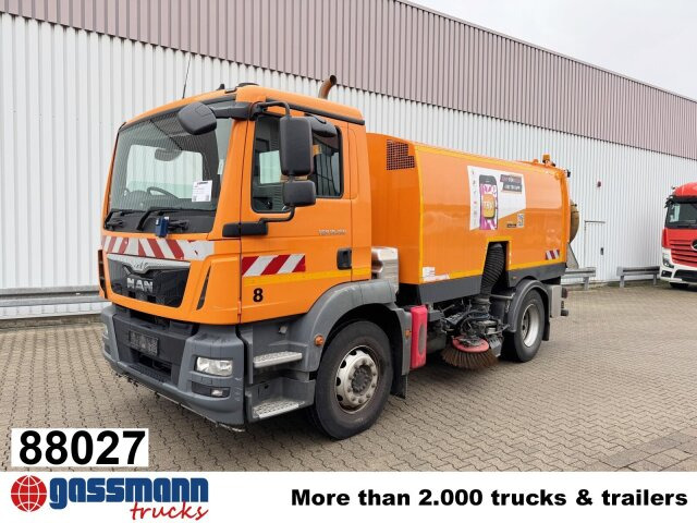 MAN TGM 18.250 4X2 BB, Kehrmaschine Brock SL200/2 - Yol süpürme aracı: fotoğraf 1 MAN TGM 18.250 4X2 BB, Kehrmaschine Brock SL200/2 - Yol süpürme aracı: fotoğraf 1
