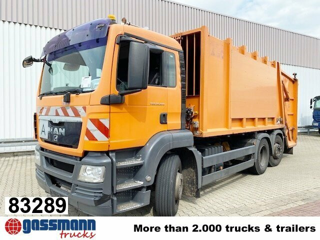 MAN TGS 26.320 6x2-4 BL, Lenkachse, Haller X2, - Çöp kamyonu: fotoğraf 1 MAN TGS 26.320 6x2-4 BL, Lenkachse, Haller X2, - Çöp kamyonu: fotoğraf 1