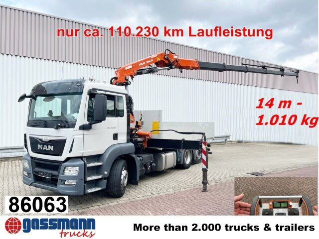 MAN TGS 26.360/400 6x2-4 BL, Lenk-/Lift, Kran Atlas - Sal/ Açık kasa kamyon, Vinçli kamyon: fotoğraf 1 MAN TGS 26.360/400 6x2-4 BL, Lenk-/Lift, Kran Atlas - Sal/ Açık kasa kamyon, Vinçli kamyon: fotoğraf 1