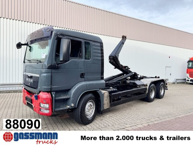 MAN TGS 26.440 6x4 BB, Meiller Schub-Knick - Kancalı yükleyici kamyon: fotoğraf 1 MAN TGS 26.440 6x4 BB, Meiller Schub-Knick - Kancalı yükleyici kamyon: fotoğraf 1