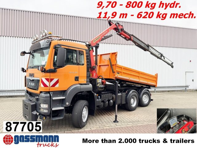 MAN TGS 28.400 6X4-4 BL, Lenk-/Lift, - Damperli kamyon, Vinçli kamyon: fotoğraf 1 MAN TGS 28.400 6X4-4 BL, Lenk-/Lift, - Damperli kamyon, Vinçli kamyon: fotoğraf 1