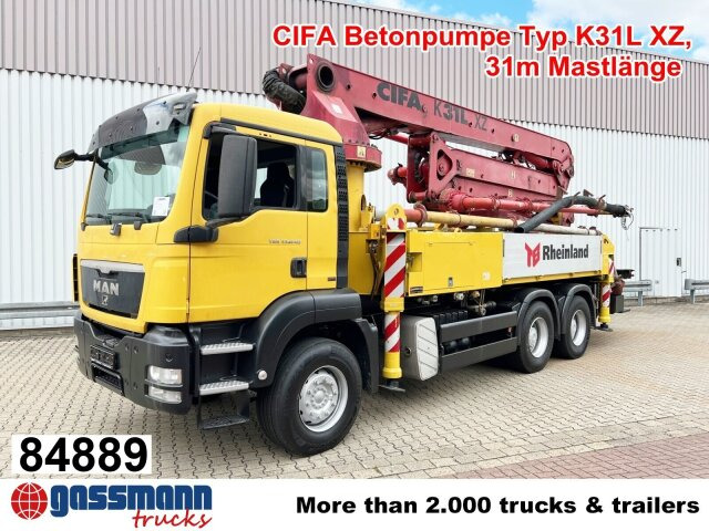 MAN TGS 33.440 6X4 BB, Betonpumpe CIFA K31L XZ, 31m - Mobil beton pompası: fotoğraf 1 MAN TGS 33.440 6X4 BB, Betonpumpe CIFA K31L XZ, 31m - Mobil beton pompası: fotoğraf 1