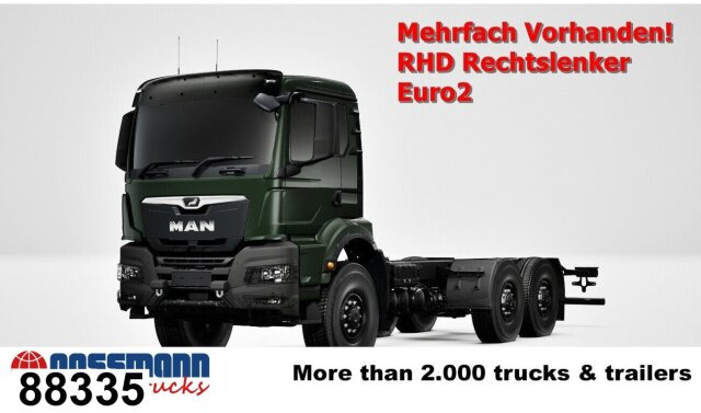 MAN TGS 33.440 6x6 BB CH RHD, Euro2, Rechtslenker, - Şasi kamyon: fotoğraf 1 MAN TGS 33.440 6x6 BB CH RHD, Euro2, Rechtslenker, - Şasi kamyon: fotoğraf 1