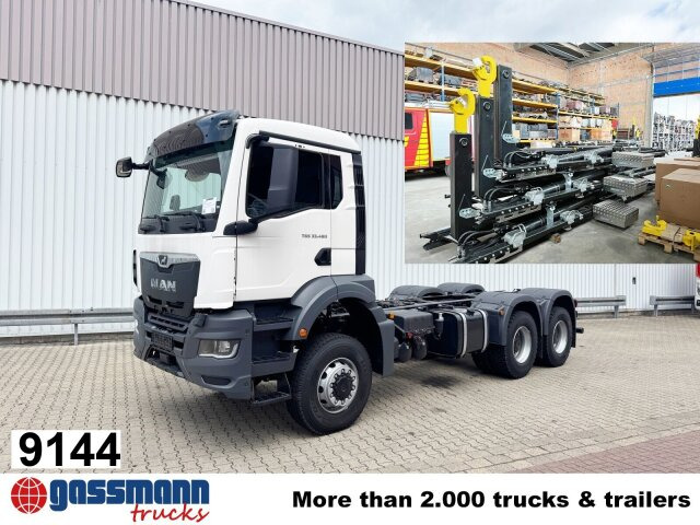 MAN TGS 33.480 6x6 BB CH, Hohe Bauart, Nebenantrieb - Kancalı yükleyici kamyon: fotoğraf 1 MAN TGS 33.480 6x6 BB CH, Hohe Bauart, Nebenantrieb - Kancalı yükleyici kamyon: fotoğraf 1