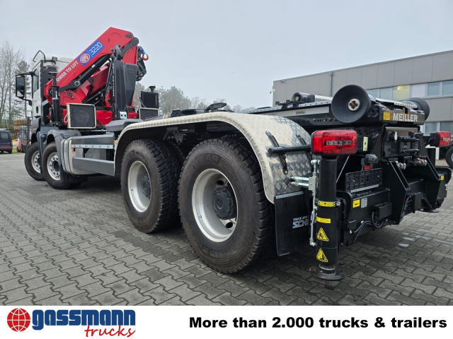 MAN TGS 35.480 8X4 BL, Intarder, Kran HMF 3220-K6, - Kancalı yükleyici kamyon, Vinçli kamyon: fotoğraf 4 MAN TGS 35.480 8X4 BL, Intarder, Kran HMF 3220-K6, - Kancalı yükleyici kamyon, Vinçli kamyon: fotoğraf 4