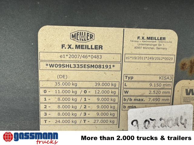 Meiller MHPS 12/27, Stahlmulde ca. 26m³, Liftachse - Damperli dorse: fotoğraf 2 Meiller MHPS 12/27, Stahlmulde ca. 26m³, Liftachse - Damperli dorse: fotoğraf 2