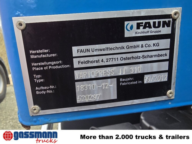 Mercedes-Benz Actros 2032 LA 4x4, Faun Variopress 310 ca. - Çöp kamyonu: fotoğraf 4 Mercedes-Benz Actros 2032 LA 4x4, Faun Variopress 310 ca. - Çöp kamyonu: fotoğraf 4