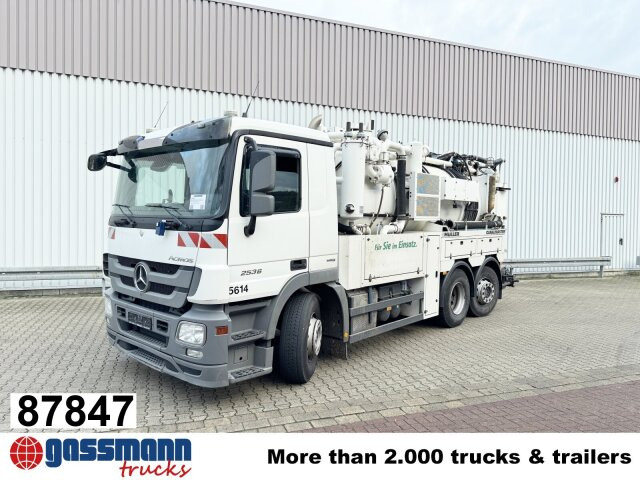 Mercedes-Benz Actros 2536 L 6x2, Müller Saug- und Spülwagen - Yol süpürme aracı: fotoğraf 1 Mercedes-Benz Actros 2536 L 6x2, Müller Saug- und Spülwagen - Yol süpürme aracı: fotoğraf 1
