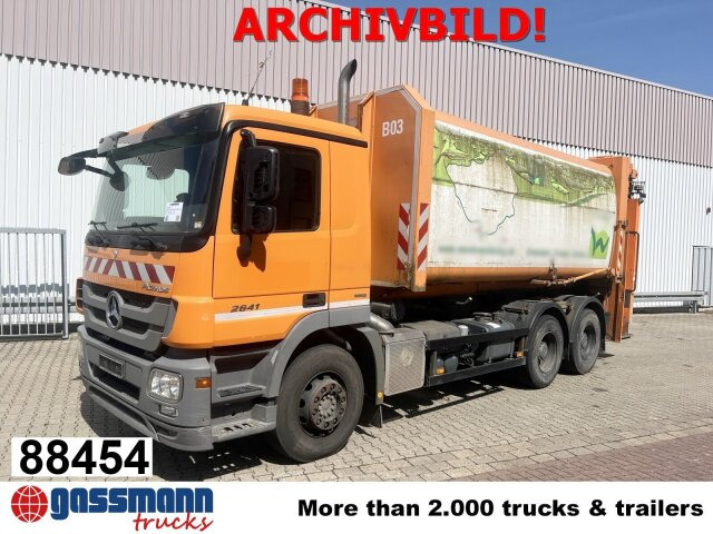 Mercedes-Benz Actros 2641/48 L 6x4, Seilabroller, Haller - Çöp kamyonu: fotoğraf 1 Mercedes-Benz Actros 2641/48 L 6x4, Seilabroller, Haller - Çöp kamyonu: fotoğraf 1