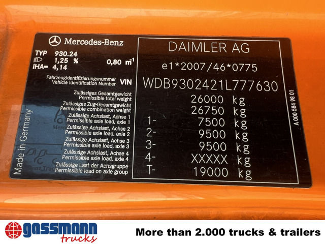 Mercedes-Benz Actros 2641/48 L 6x4, Seilabroller, Haller - Çöp kamyonu: fotoğraf 3 Mercedes-Benz Actros 2641/48 L 6x4, Seilabroller, Haller - Çöp kamyonu: fotoğraf 3