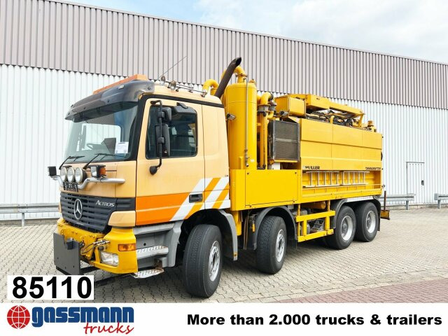 Mercedes-Benz Actros 3243 K 8x4/4, Müller Saug- und - Yol süpürme aracı: fotoğraf 1 Mercedes-Benz Actros 3243 K 8x4/4, Müller Saug- und - Yol süpürme aracı: fotoğraf 1