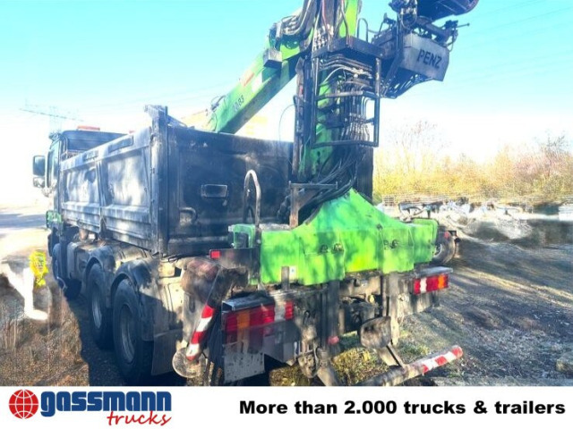 Mercedes-Benz Actros 3341 K 6x4, Bormatik links, Heckkran Penz - Damperli kamyon, Vinçli kamyon: fotoğraf 3 Mercedes-Benz Actros 3341 K 6x4, Bormatik links, Heckkran Penz - Damperli kamyon, Vinçli kamyon: fotoğraf 3