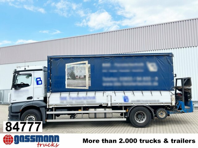 Mercedes-Benz Antos 1840 L 4x2, Aufnahme für Mitnahmestapler - Sal/ Açık kasa kamyon: fotoğraf 1 Mercedes-Benz Antos 1840 L 4x2, Aufnahme für Mitnahmestapler - Sal/ Açık kasa kamyon: fotoğraf 1