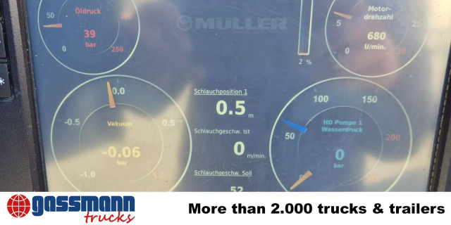 Mercedes-Benz Arocs 1843 L 4x2, Müller Canalmaster ca. 8m³, - Yol süpürme aracı: fotoğraf 2 Mercedes-Benz Arocs 1843 L 4x2, Müller Canalmaster ca. 8m³, - Yol süpürme aracı: fotoğraf 2