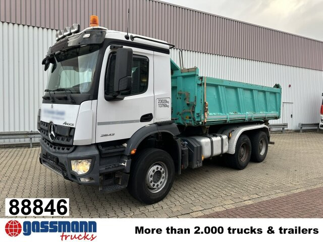 Mercedes-Benz Arocs 2643 K 6x4, Rollplane, Meiller - Damperli kamyon: fotoğraf 1 Mercedes-Benz Arocs 2643 K 6x4, Rollplane, Meiller - Damperli kamyon: fotoğraf 1