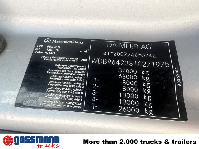 Mercedes-Benz Arocs 3251 LK 8x4/4, Retarder, Stahlmulde ca. - Damper: fotoğraf 3 Mercedes-Benz Arocs 3251 LK 8x4/4, Retarder, Stahlmulde ca. - Damper: fotoğraf 3