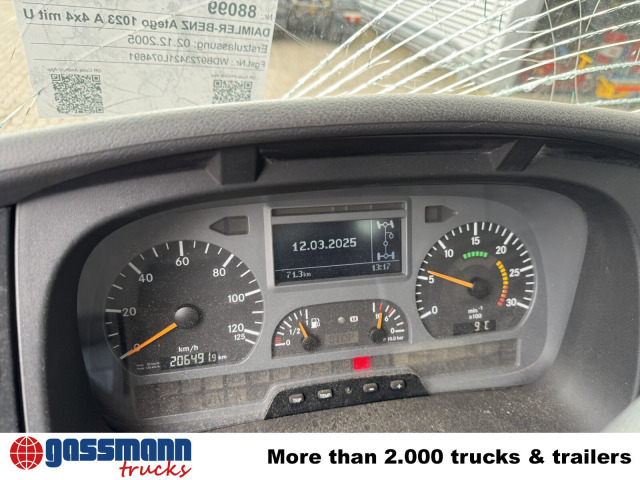 Mercedes-Benz Atego 1023 A 4x4, Einzelbereifung, Heckkran - Şasi kamyon, Vinçli kamyon: fotoğraf 2 Mercedes-Benz Atego 1023 A 4x4, Einzelbereifung, Heckkran - Şasi kamyon, Vinçli kamyon: fotoğraf 2