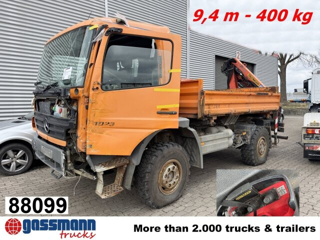 Mercedes-Benz Atego 1023 A 4x4, Einzelbereifung, Heckkran - Şasi kamyon, Vinçli kamyon: fotoğraf 1 Mercedes-Benz Atego 1023 A 4x4, Einzelbereifung, Heckkran - Şasi kamyon, Vinçli kamyon: fotoğraf 1