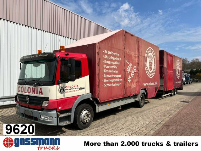 Mercedes-Benz Atego 1223 L 4x2, Kompl. Zug, Lift- & - Tenteli kamyon: fotoğraf 1 Mercedes-Benz Atego 1223 L 4x2, Kompl. Zug, Lift- & - Tenteli kamyon: fotoğraf 1