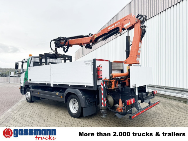 Sal/ Açık kasa kamyon, Vinçli kamyon Mercedes-Benz Atego 1223 L 4x2 mit Heckkran Atlas 88.3-A2L,: fotoğraf 14