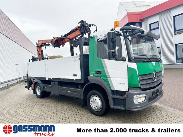 Sal/ Açık kasa kamyon, Vinçli kamyon Mercedes-Benz Atego 1223 L 4x2 mit Heckkran Atlas 88.3-A2L,: fotoğraf 10