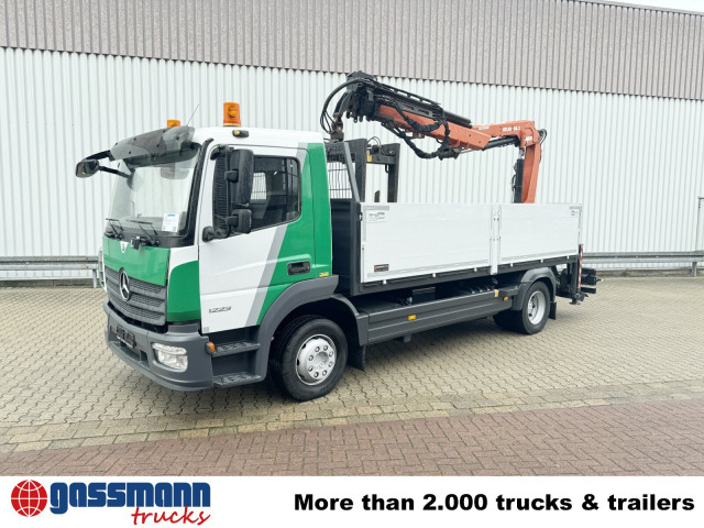 Sal/ Açık kasa kamyon, Vinçli kamyon Mercedes-Benz Atego 1223 L 4x2 mit Heckkran Atlas 88.3-A2L,: fotoğraf 8