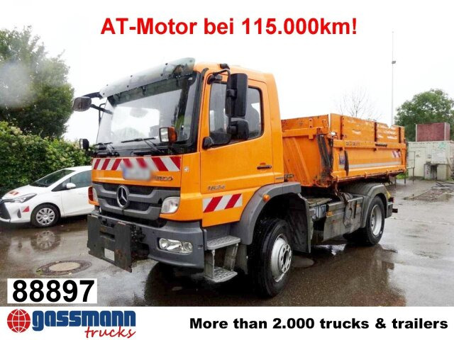 Mercedes-Benz Atego 1624 AK 4x4, AT-Motor, - Damperli kamyon, Vinçli kamyon: fotoğraf 1 Mercedes-Benz Atego 1624 AK 4x4, AT-Motor, - Damperli kamyon, Vinçli kamyon: fotoğraf 1