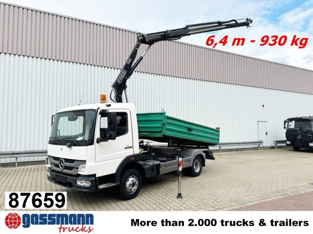 Mercedes-Benz Atego 918 KK 4x2, 2x AHK, Kran Fassi F65 - Damperli kamyon, Vinçli kamyon: fotoğraf 1 Mercedes-Benz Atego 918 KK 4x2, 2x AHK, Kran Fassi F65 - Damperli kamyon, Vinçli kamyon: fotoğraf 1