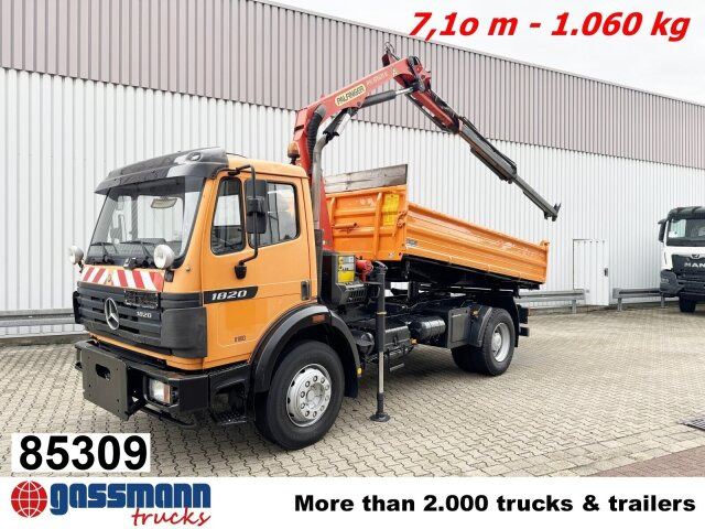 Mercedes-Benz SK II 1820/24 K 4x2, Winterdienstaustattung, - Damperli kamyon, Vinçli kamyon: fotoğraf 1 Mercedes-Benz SK II 1820/24 K 4x2, Winterdienstaustattung, - Damperli kamyon, Vinçli kamyon: fotoğraf 1
