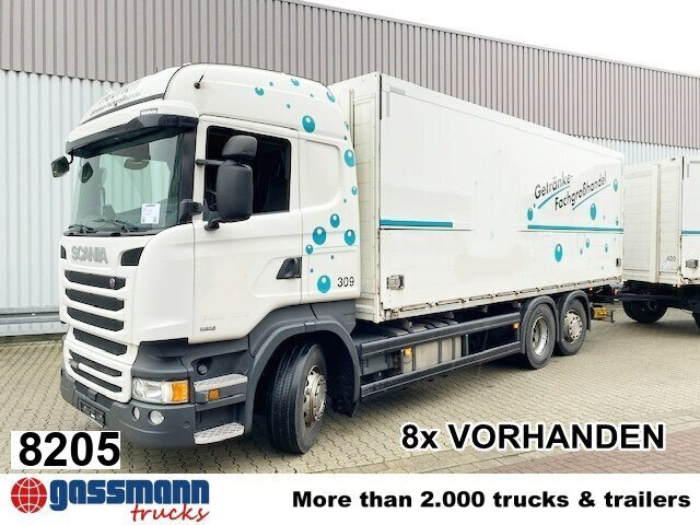 Scania R450 LB 6x2-4 Getränkekoffer, Retarder, - Kapalı kasa kamyon: fotoğraf 1 Scania R450 LB 6x2-4 Getränkekoffer, Retarder, - Kapalı kasa kamyon: fotoğraf 1