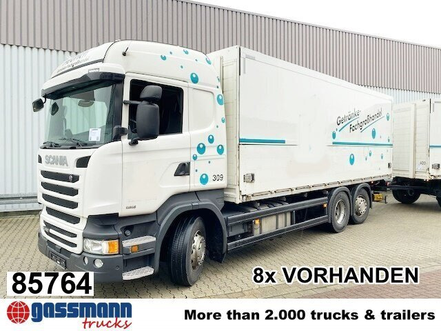 Scania R450 LB 6x2-4 Getränkekoffer, Retarder, - Kapalı kasa kamyon: fotoğraf 1 Scania R450 LB 6x2-4 Getränkekoffer, Retarder, - Kapalı kasa kamyon: fotoğraf 1