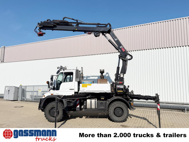 Unimog U400 4x4, Frontzapfwelle, Heckkran Hiab XS - Sal/ Açık kasa kamyon, Vinçli kamyon: fotoğraf 5 Unimog U400 4x4, Frontzapfwelle, Heckkran Hiab XS - Sal/ Açık kasa kamyon, Vinçli kamyon: fotoğraf 5