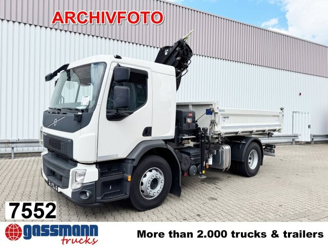 Volvo FL 280 4x4 mit 10-13 m/t Kran - Damperli kamyon, Vinçli kamyon: fotoğraf 1 Volvo FL 280 4x4 mit 10-13 m/t Kran - Damperli kamyon, Vinçli kamyon: fotoğraf 1