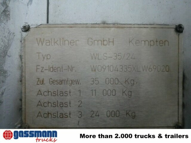 WALKLINER WLS 35/24, Walkingfloor mit Klappen - Kayar zemin dorse: fotoğraf 2 WALKLINER WLS 35/24, Walkingfloor mit Klappen - Kayar zemin dorse: fotoğraf 2