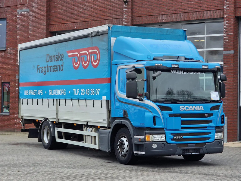Scania P250 4x2 - Loadlift - Side boards - Full air - Euro 6 - Tenteli kamyon: fotoğraf 1 Scania P250 4x2 - Loadlift - Side boards - Full air - Euro 6 - Tenteli kamyon: fotoğraf 1