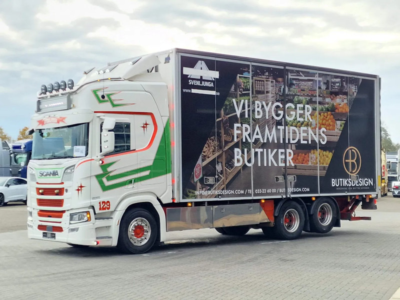 Scania R580 V8 NGS Highline 6x2 - Box with sidedoors - Loadlift - Retarder - Full air - 475 wb - Kapalı kasa kamyon: fotoğraf 3 Scania R580 V8 NGS Highline 6x2 - Box with sidedoors - Loadlift - Retarder - Full air - 475 wb - Kapalı kasa kamyon: fotoğraf 3