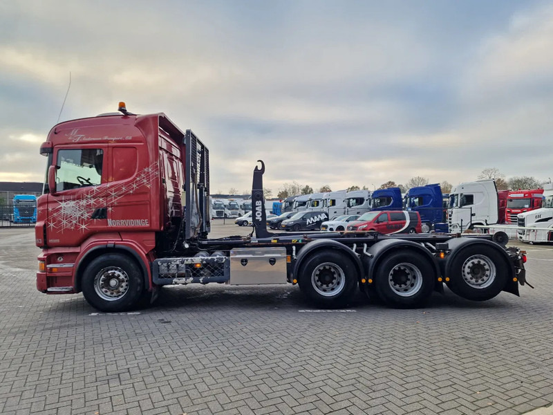 Scania R730 V8 Highline - 8x4*4 - JOAB Hooklift - Steering axle - Full air - Night clima - Kancalı yükleyici kamyon: fotoğraf 4 Scania R730 V8 Highline - 8x4*4 - JOAB Hooklift - Steering axle - Full air - Night clima - Kancalı yükleyici kamyon: fotoğraf 4