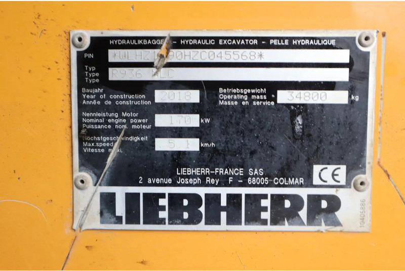Yıkım ekskavatör Liebherr R936 NLC | STRAIGHT BOOM | MAGNET GEN | OILQUICK: fotoğraf 20