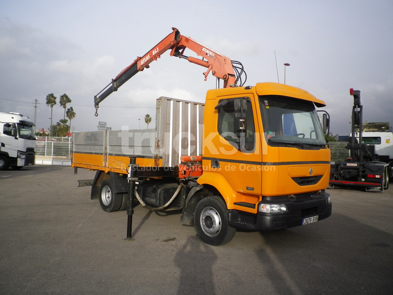 RENAULT MIDLUM 220.14C GRUA - Sal/ Açık kasa kamyon, Vinçli kamyon: fotoğraf 2 RENAULT MIDLUM 220.14C GRUA - Sal/ Açık kasa kamyon, Vinçli kamyon: fotoğraf 2