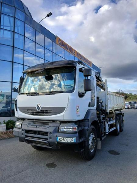 Renault Kerax 380 DXI - Damperli kamyon, Vinçli kamyon: fotoğraf 1 Renault Kerax 380 DXI - Damperli kamyon, Vinçli kamyon: fotoğraf 1
