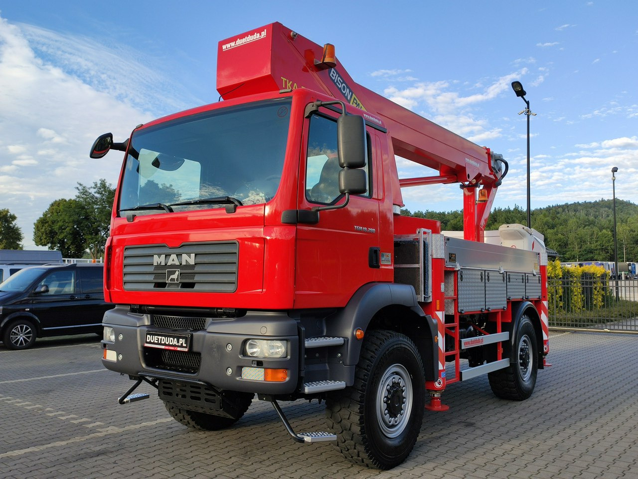 MAN TGM 18.280 4x4 Zwyżka Bison Palfinger TKA 28 Podnośnik Koszowy - Araç üzerine platform: fotoğraf 4 MAN TGM 18.280 4x4 Zwyżka Bison Palfinger TKA 28 Podnośnik Koszowy - Araç üzerine platform: fotoğraf 4