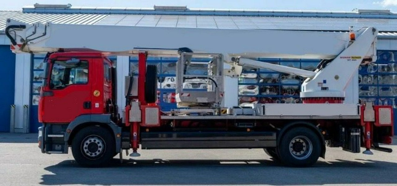 MAN TGM 18.280 Zwyżka WUMAG WT 450 Podnośnik Koszowy - Araç üzerine platform: fotoğraf 1 MAN TGM 18.280 Zwyżka WUMAG WT 450 Podnośnik Koszowy - Araç üzerine platform: fotoğraf 1