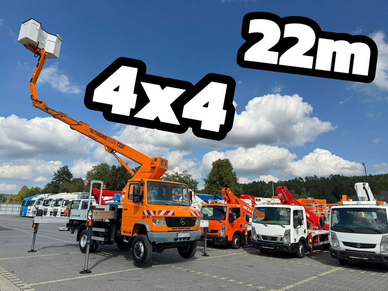Mercedes Vario 814 D 4x4 Zwyżka RUTHMANN STEIGER T220 Podnośnik Koszowy - Araç üzerine platform: fotoğraf 2 Mercedes Vario 814 D 4x4 Zwyżka RUTHMANN STEIGER T220 Podnośnik Koszowy - Araç üzerine platform: fotoğraf 2
