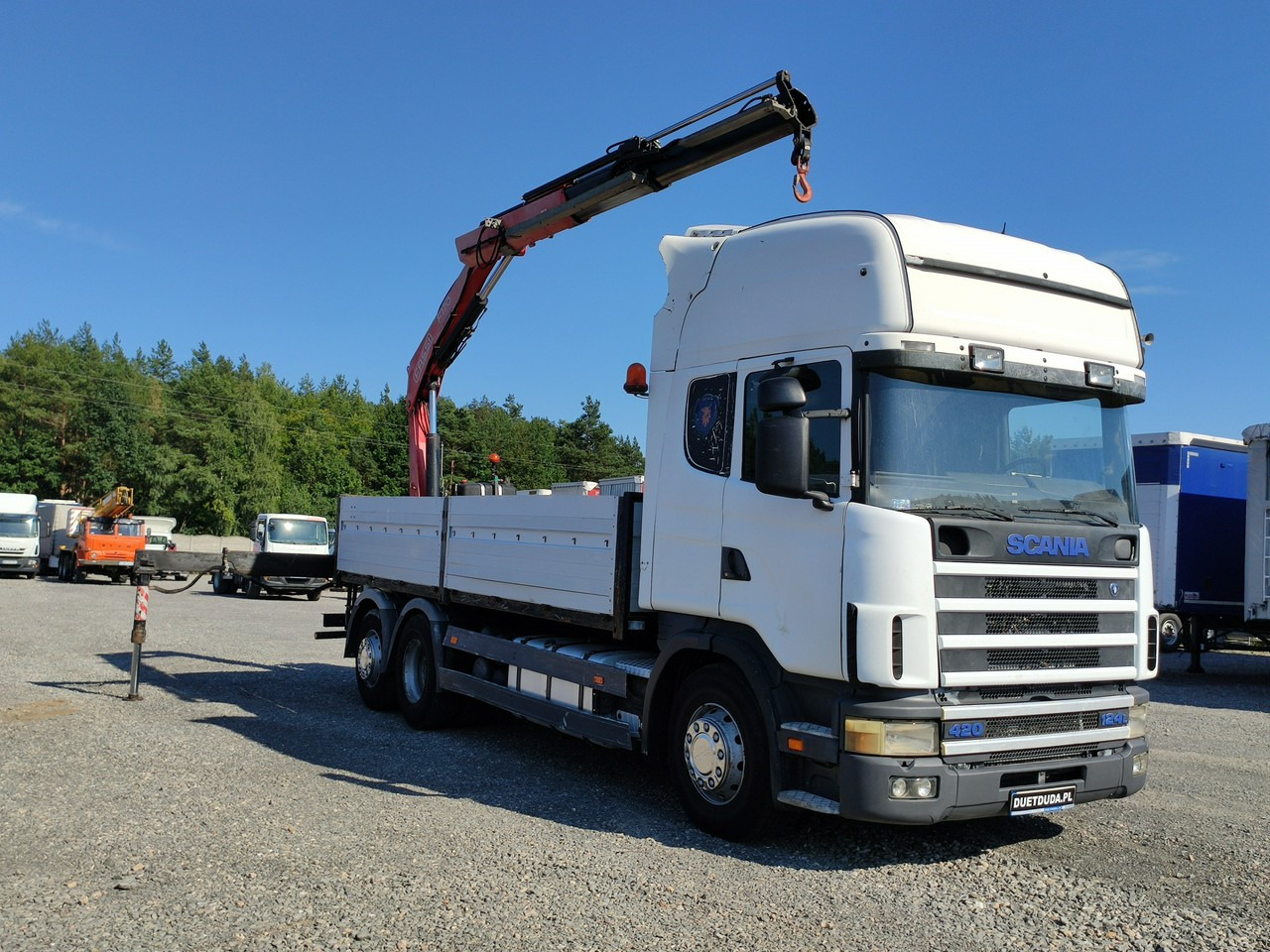 Scania 124L 420 6x2 Retarder HDS FASSI F170 Budowlanka - Sal/ Açık kasa kamyon, Vinçli kamyon: fotoğraf 3 Scania 124L 420 6x2 Retarder HDS FASSI F170 Budowlanka - Sal/ Açık kasa kamyon, Vinçli kamyon: fotoğraf 3