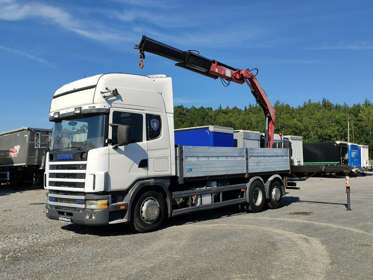 Scania 124L 420 6x2 Retarder HDS FASSI F170 Budowlanka - Sal/ Açık kasa kamyon, Vinçli kamyon: fotoğraf 1 Scania 124L 420 6x2 Retarder HDS FASSI F170 Budowlanka - Sal/ Açık kasa kamyon, Vinçli kamyon: fotoğraf 1