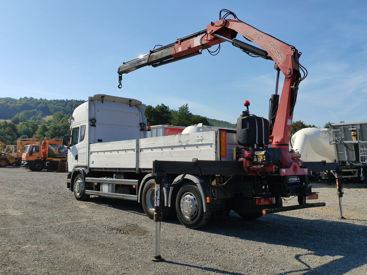 Scania 124L 420 6x2 Retarder HDS FASSI F170 Budowlanka - Sal/ Açık kasa kamyon, Vinçli kamyon: fotoğraf 3 Scania 124L 420 6x2 Retarder HDS FASSI F170 Budowlanka - Sal/ Açık kasa kamyon, Vinçli kamyon: fotoğraf 3
