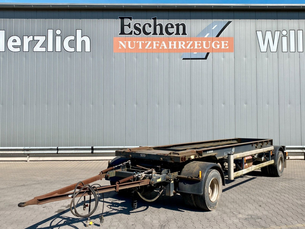 Hüffermann HSA 18.65 | Reifenprofil: 75%*Blatt*50mm Zugauge - Kancali yükleyici/ Hidrolift römork: fotoğraf 1 Hüffermann HSA 18.65 | Reifenprofil: 75%*Blatt*50mm Zugauge - Kancali yükleyici/ Hidrolift römork: fotoğraf 1